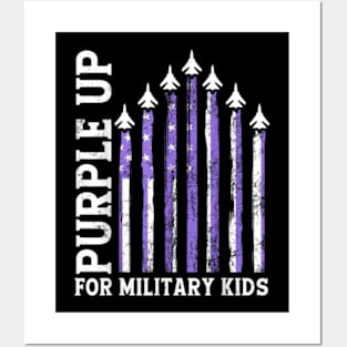 Purple Up For Military Kids Military Child Month Air Force Posters and Art